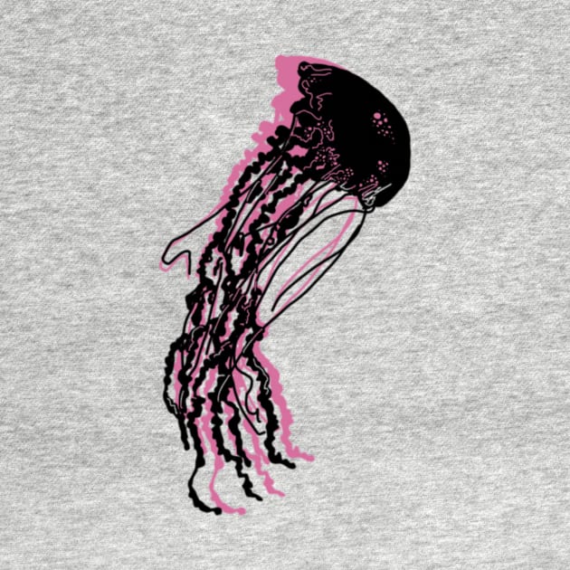 Jellyfish (Black & Pink) by JosetteKent